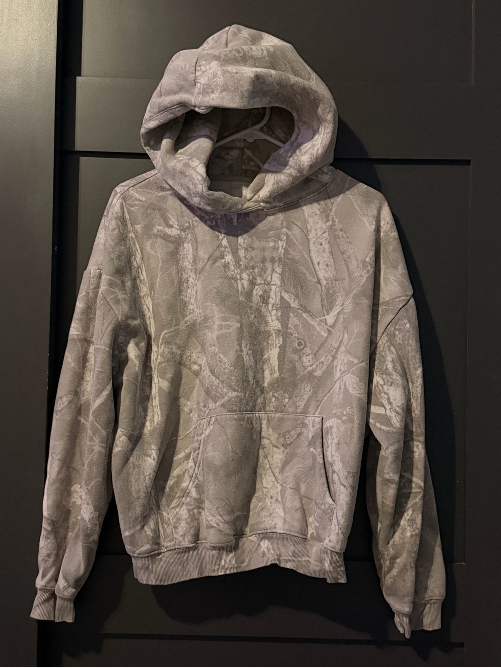 Sunday Gray Camouflage Pullover Hoodie